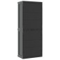 vidaXL Gartenschrank Grau und Schwarz 65x37x165 cm PP vidaXL Gartenschrank Grau und Schwarz 65x37x165 cm PP
