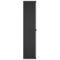 vidaXL Gartenschrank Grau und Schwarz 97x37x165 cm PP vidaXL Gartenschrank Grau und Schwarz 97x37x165 cm PP