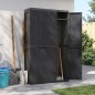 vidaXL Gartenschrank Schwarz 97x37x165 cm PP vidaXL Gartenschrank Schwarz 97x37x165 cm PP