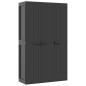 vidaXL Gartenschrank Schwarz 97x37x165 cm PP vidaXL Gartenschrank Schwarz 97x37x165 cm PP