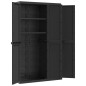 vidaXL Gartenschrank Schwarz 97x37x165 cm PP vidaXL Gartenschrank Schwarz 97x37x165 cm PP