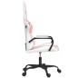 vidaXL Gaming-Stuhl mit Massagefunktion Weiß und Rosa Kunstleder vidaXL Gaming-Stuhl mit Massagefunktion Weiß und Rosa Kunstleder