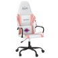 vidaXL Gaming-Stuhl mit Massagefunktion Weiß und Rosa Kunstleder vidaXL Gaming-Stuhl mit Massagefunktion Weiß und Rosa Kunstleder