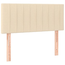 vidaXL Kopfteil Creme 80x5x78/88 cm Stoff