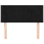 vidaXL Kopfteil Schwarz 90x5x78/88 cm Samt