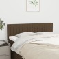 vidaXL Kopfteile 2 Stk. Dunkelbraun 72x5x78/88 cm Stoff
