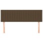 vidaXL Kopfteile 2 Stk. Dunkelbraun 72x5x78/88 cm Stoff