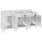 vidaXL Gastro-Spülenunterschrank 180x60x96 cm Edelstahl vidaXL Gastro-Spülenunterschrank 180x60x96 cm Edelstahl