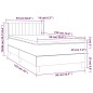 vidaXL Boxspringbett mit Matratze Dunkelgrau 90x190 cm Samt vidaXL Boxspringbett mit Matratze Dunkelgrau 90x190 cm Samt