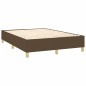vidaXL Boxspringbett mit Matratze & LED Dunkelbraun 140x190 cm Stoff vidaXL Boxspringbett mit Matratze & LED Dunkelbraun 140x190 cm Stoff