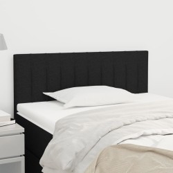 vidaXL Kopfteil Schwarz 100x5x78/88 cm Stoff