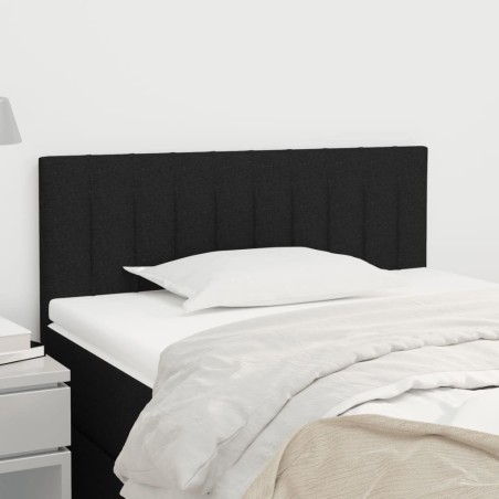 vidaXL Kopfteil Schwarz 100x5x78/88 cm Stoff