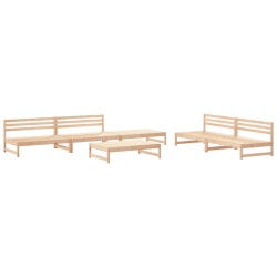 vidaXL 6-tlg. Garten-Lounge-Set Massivholz Kiefer