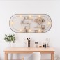 vidaXL Wandspiegel mit LED-Leuchten 40x90 cm Glas Oval vidaXL Wandspiegel mit LED-Leuchten 40x90 cm Glas Oval