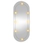 vidaXL Wandspiegel mit LED-Leuchten 40x90 cm Glas Oval vidaXL Wandspiegel mit LED-Leuchten 40x90 cm Glas Oval