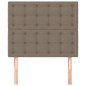 vidaXL Kopfteile 2 Stk. Taupe 90x5x78/88 cm Stoff