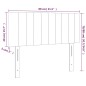 vidaXL LED Kopfteil Dunkelgrau 80x5x78/88 cm Stoff