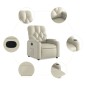 vidaXL Relaxsessel Creme Kunstleder vidaXL Relaxsessel Creme Kunstleder