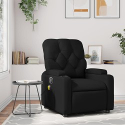vidaXL Massagesessel Schwarz Kunstleder