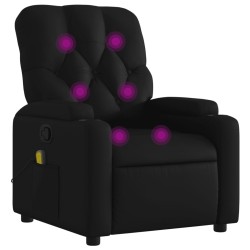 vidaXL Massagesessel Schwarz Kunstleder