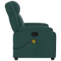 vidaXL Massagesessel Dunkelgrün Stoff vidaXL Massagesessel Dunkelgrün Stoff
