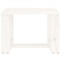 vidaXL Garten-Beistelltisch Weiß 40x38x28,5 cm Massivholz Kiefer vidaXL Garten-Beistelltisch Weiß 40x38x28,5 cm Massivholz Kiefer
