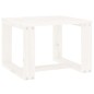 vidaXL Garten-Beistelltisch Weiß 40x38x28,5 cm Massivholz Kiefer vidaXL Garten-Beistelltisch Weiß 40x38x28,5 cm Massivholz Kiefer
