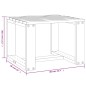 vidaXL Garten-Beistelltisch Weiß 40x38x28,5 cm Massivholz Kiefer vidaXL Garten-Beistelltisch Weiß 40x38x28,5 cm Massivholz Kiefer