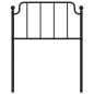 vidaXL Kopfteil Metall Schwarz 80 cm vidaXL Kopfteil Metall Schwarz 80 cm