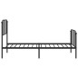 vidaXL Bettgestell mit Kopf- und Fußteil Metall Schwarz 100x200 cm vidaXL Bettgestell mit Kopf- und Fußteil Metall Schwarz 100x200 cm