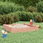 vidaXL Sandkasten mit Sitzen Quadratisch Massivholz Douglasie vidaXL Sandkasten mit Sitzen Quadratisch Massivholz Douglasie