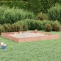 vidaXL Sandkasten mit Sitzen Quadratisch Massivholz Douglasie vidaXL Sandkasten mit Sitzen Quadratisch Massivholz Douglasie