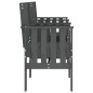 vidaXL Gartenbank mit Tisch 2-Sitzer Grau Massivholz Kiefer vidaXL Gartenbank mit Tisch 2-Sitzer Grau Massivholz Kiefer