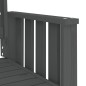 vidaXL Gartenbank mit Tisch 2-Sitzer Grau Massivholz Kiefer vidaXL Gartenbank mit Tisch 2-Sitzer Grau Massivholz Kiefer
