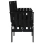 vidaXL Gartenbank mit Tisch 2-Sitzer Schwarz Massivholz Kiefer vidaXL Gartenbank mit Tisch 2-Sitzer Schwarz Massivholz Kiefer