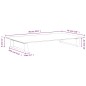 vidaXL Monitorständer Schwarz 60x35x8 cm Hartglas und Metall vidaXL Monitorständer Schwarz 60x35x8 cm Hartglas und Metall