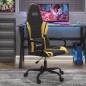 vidaXL Gaming-Stuhl mit Massagefunktion Schwarz & Golden Kunstleder vidaXL Gaming-Stuhl mit Massagefunktion Schwarz & Golden Kunstleder