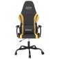 vidaXL Gaming-Stuhl mit Massagefunktion Schwarz & Golden Kunstleder vidaXL Gaming-Stuhl mit Massagefunktion Schwarz & Golden Kunstleder