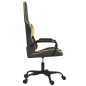 vidaXL Gaming-Stuhl mit Massagefunktion Schwarz & Golden Kunstleder vidaXL Gaming-Stuhl mit Massagefunktion Schwarz & Golden Kunstleder