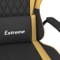 vidaXL Gaming-Stuhl mit Massagefunktion Schwarz & Golden Kunstleder vidaXL Gaming-Stuhl mit Massagefunktion Schwarz & Golden Kunstleder