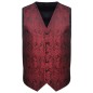 Hochzeitswesten-Set Herren Paisley Größe 48 Burgunderrot Hochzeitswesten-Set Herren Paisley Größe 48 Burgunderrot