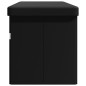 vidaXL Sitzbank mit Stauraum Faltbar Schwarz PVC vidaXL Sitzbank mit Stauraum Faltbar Schwarz PVC