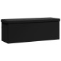 vidaXL Sitzbank mit Stauraum Faltbar Schwarz PVC vidaXL Sitzbank mit Stauraum Faltbar Schwarz PVC