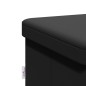 vidaXL Sitzbank mit Stauraum Faltbar Schwarz PVC vidaXL Sitzbank mit Stauraum Faltbar Schwarz PVC