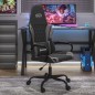 vidaXL Gaming-Stuhl mit Massagefunktion Schwarz und Grau Kunstleder vidaXL Gaming-Stuhl mit Massagefunktion Schwarz und Grau Kunstleder