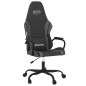 vidaXL Gaming-Stuhl mit Massagefunktion Schwarz und Grau Kunstleder vidaXL Gaming-Stuhl mit Massagefunktion Schwarz und Grau Kunstleder