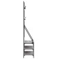 vidaXL Kleiderständer mit Schuhablage Grau Sonoma 72x34x184 cm vidaXL Kleiderständer mit Schuhablage Grau Sonoma 72x34x184 cm