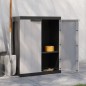 vidaXL Gartenschrank Grau und Schwarz 65x37x85 cm PP vidaXL Gartenschrank Grau und Schwarz 65x37x85 cm PP