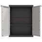 vidaXL Gartenschrank Grau und Schwarz 65x37x85 cm PP vidaXL Gartenschrank Grau und Schwarz 65x37x85 cm PP