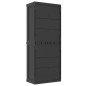 vidaXL Gartenschrank Grau und Schwarz 65x37x165 cm PP vidaXL Gartenschrank Grau und Schwarz 65x37x165 cm PP